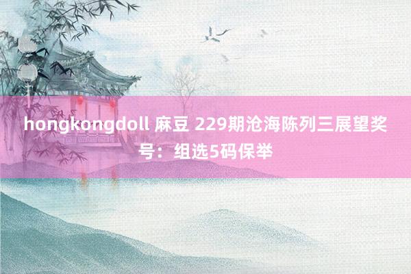 hongkongdoll 麻豆 229期沧海陈列三展望奖号：组选5码保举